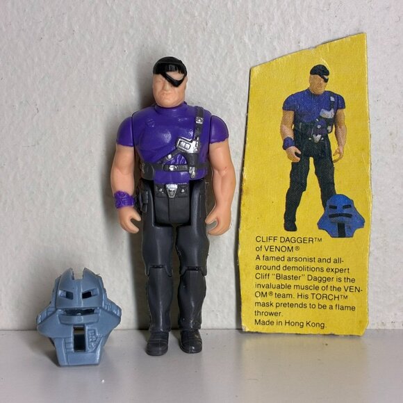 Vintage Kenner MASK Series 1 Cliff Dagger 1985 Action Figure Jackhammer Driver - Picture 1 of 6